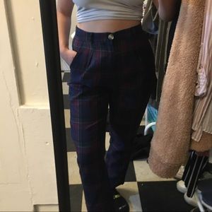High waisted trousers